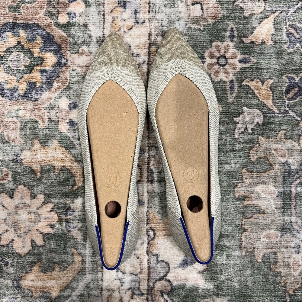 Rothy’s Diamond Metallic Points Size 10